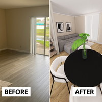 1x Studio Apartment/ Home Design in 2D and 3D