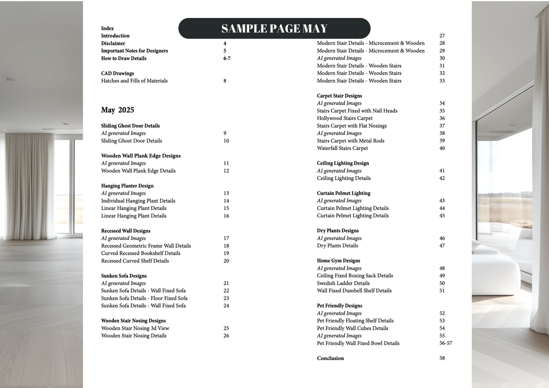 Monthly Details- MAY - PDF & CAD