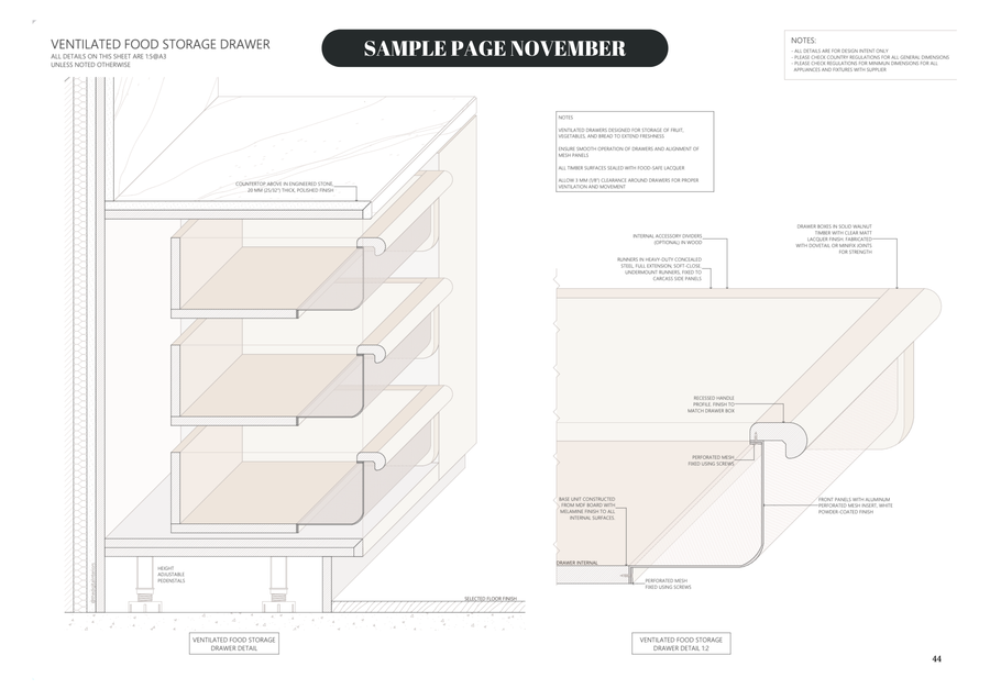 Monthly Details - NOVEMBER - KITCHEN -  PDF Only