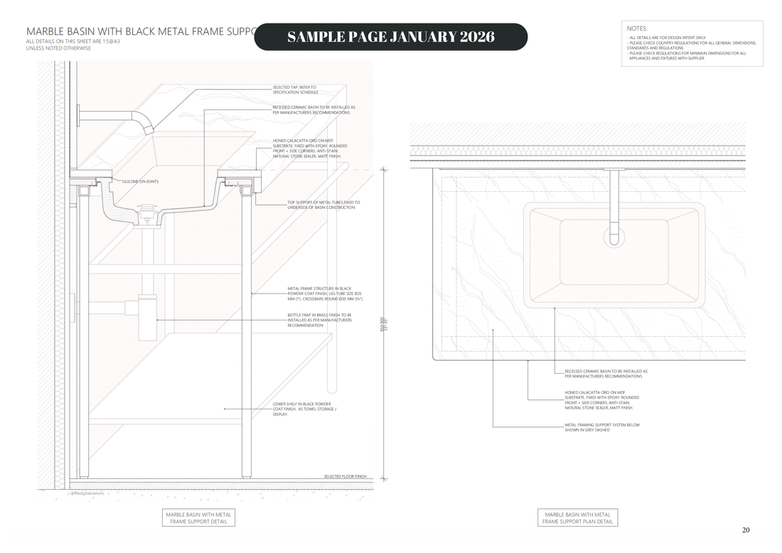 Monthly Details - JANUARY - BATHROOMS -  PDF Only