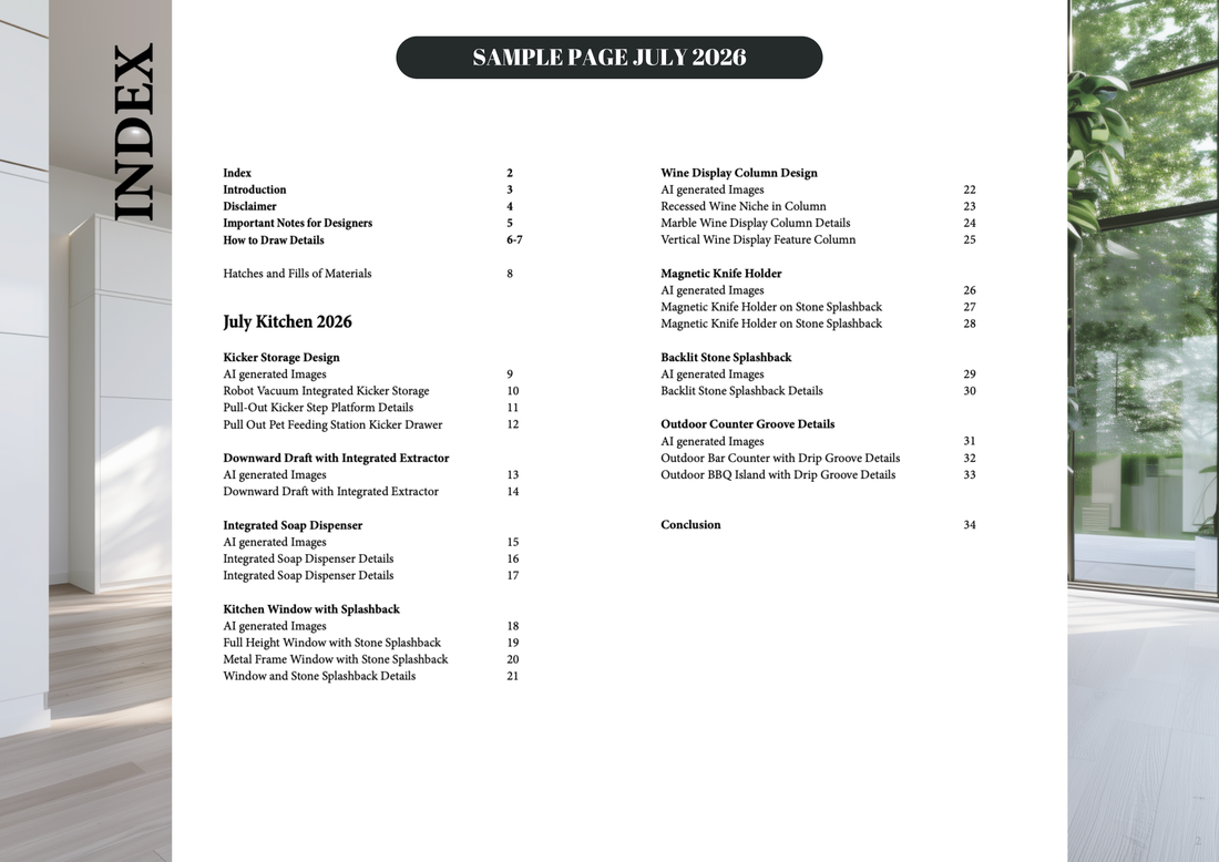 JULY 2026 Details - PDF & CAD - Kitchen