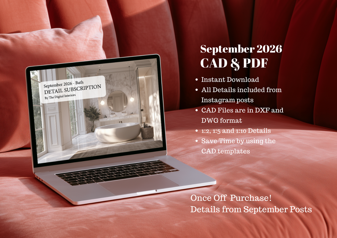 SEPTEMBER 2026 Details - PDF & CAD - Bath
