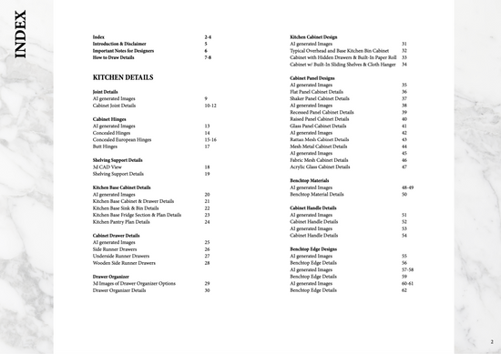 Pdf Kitchen Format Kitchen Details - PDF & CAD – Digital Interiors