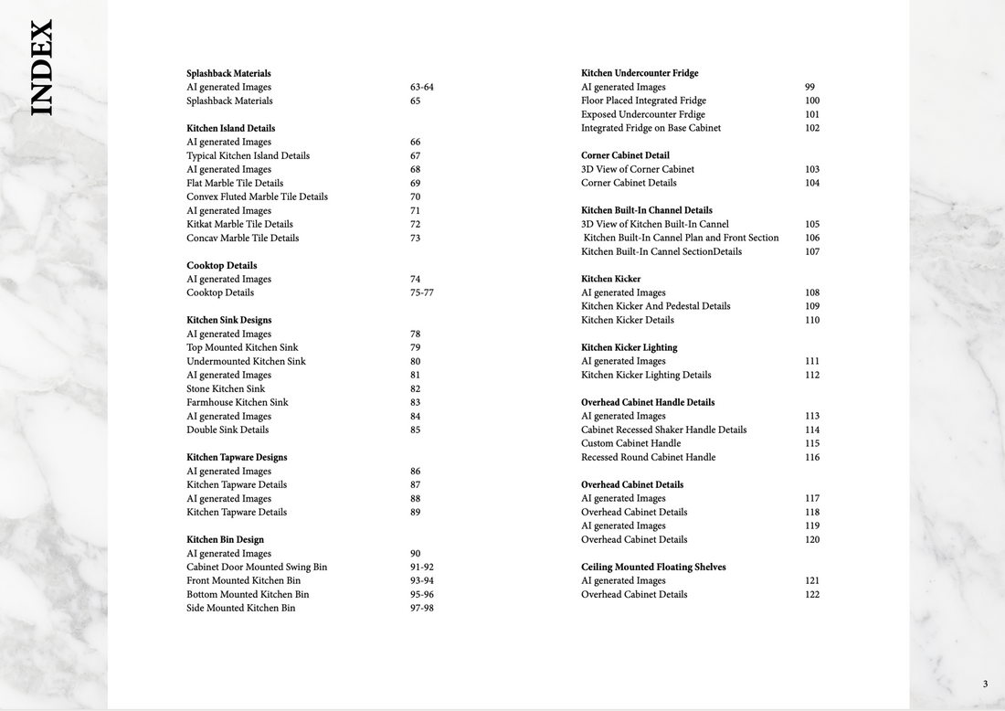 Kitchen Details - PDF & CAD