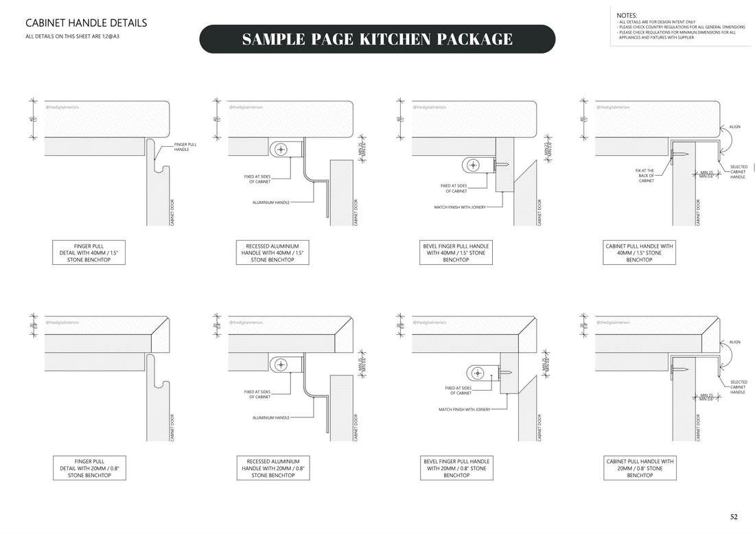 Kitchen Details - PDF & CAD